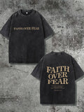 Faith Over Fear Vintage Washed Tee