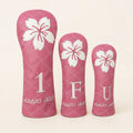 Pink Clover golf headcover set
